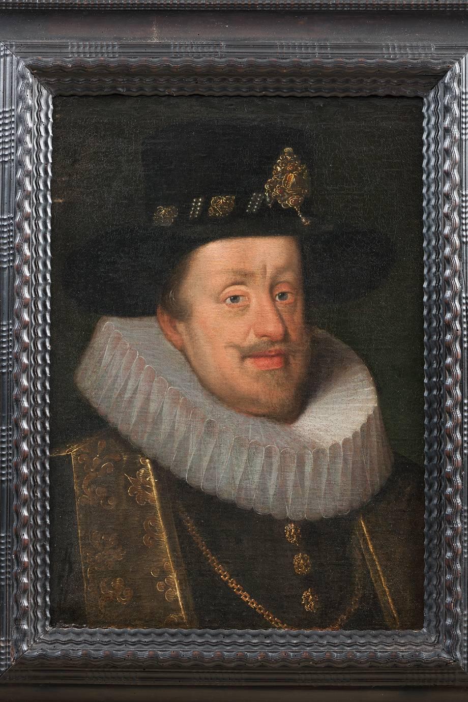 Unknown Portrait Painting - Portrait of Holy Roman Emperor Ferdinand II.