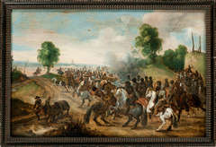 Antique A cavalry skirmish