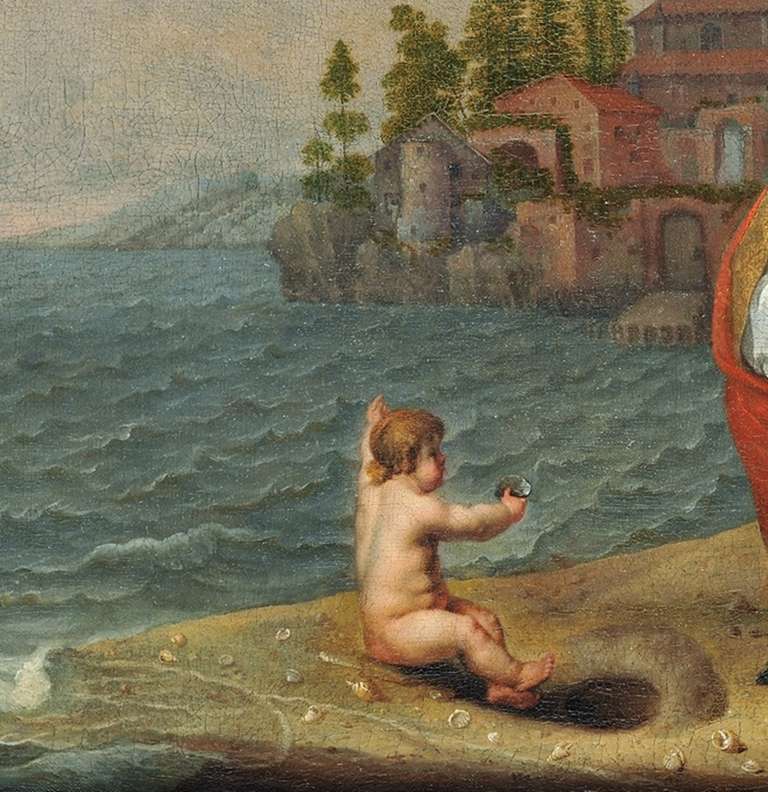 Sant'Agostino e il bambino - Painting Barocco di Abraham Willaerts