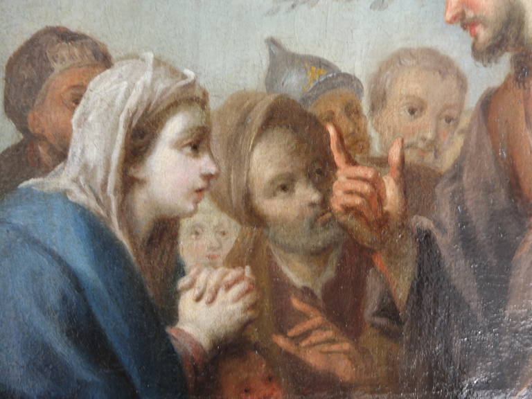 Saint John preaching - Painting by Giovanni Battista Pittoni