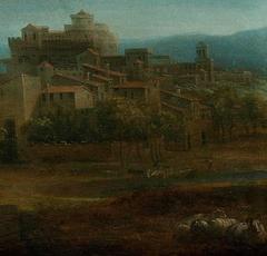 A Capriccio: Italian Landscape with a town view