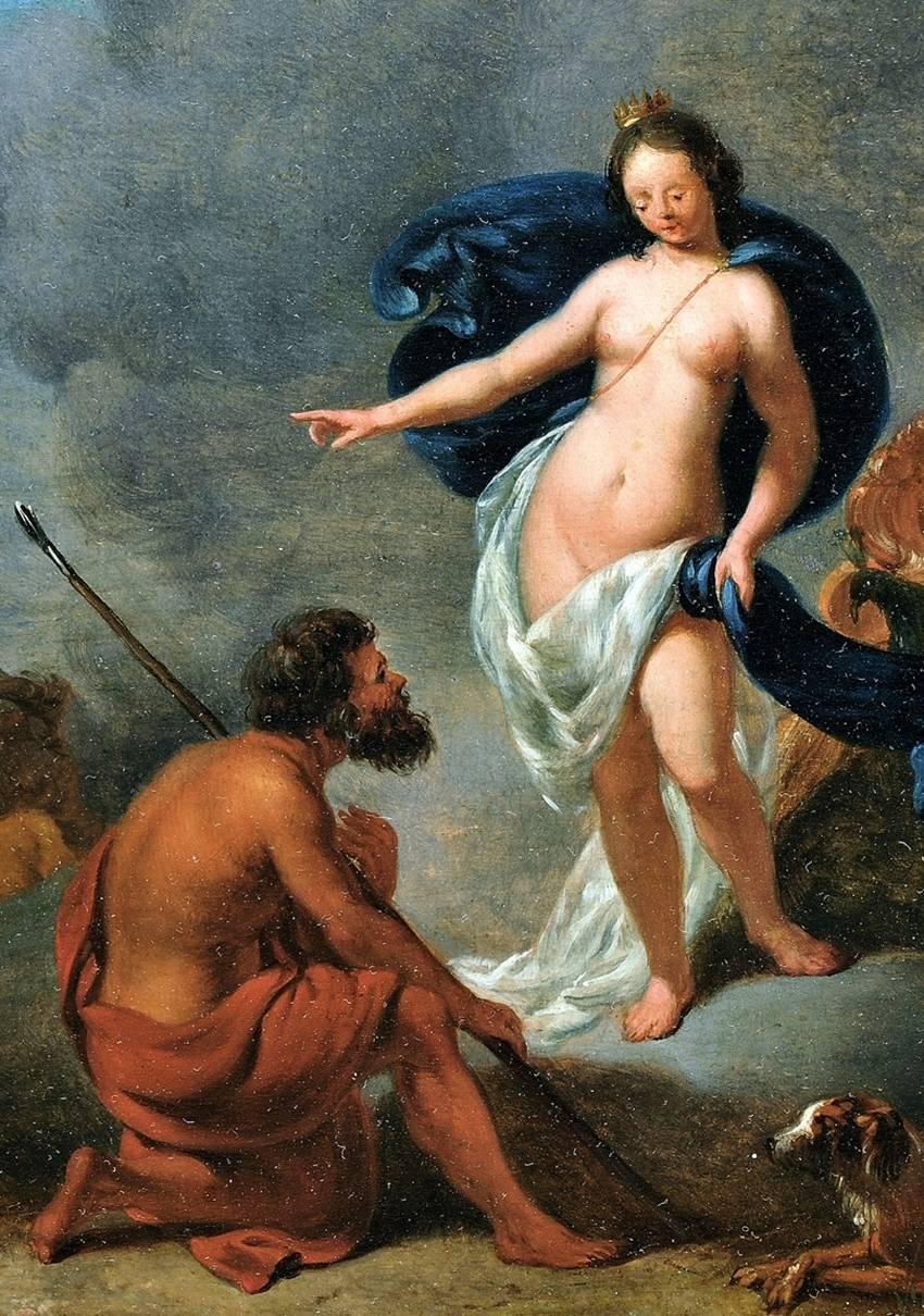 Hera and Io - Painting by Nicolaes Pietersz. Berchem the Younger