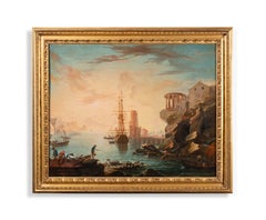 A classical view of a Mediterranean port