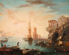 A classical view of a Mediterranean port