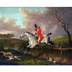 A pair of hunting scenes 9
