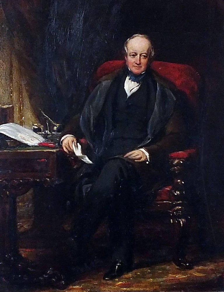 John Partridge Portrait Painting - Portrait of Joseph Hodgson PRCS (1788-1869)
