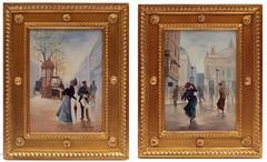 Paintings 19th Century Paris Belle Epoque Street Views Characters Genre Scene 6