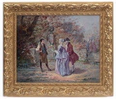 19th century aristocracy Painting 19th Century Showing Bird Catcher and Aristocracy in the 18th Century