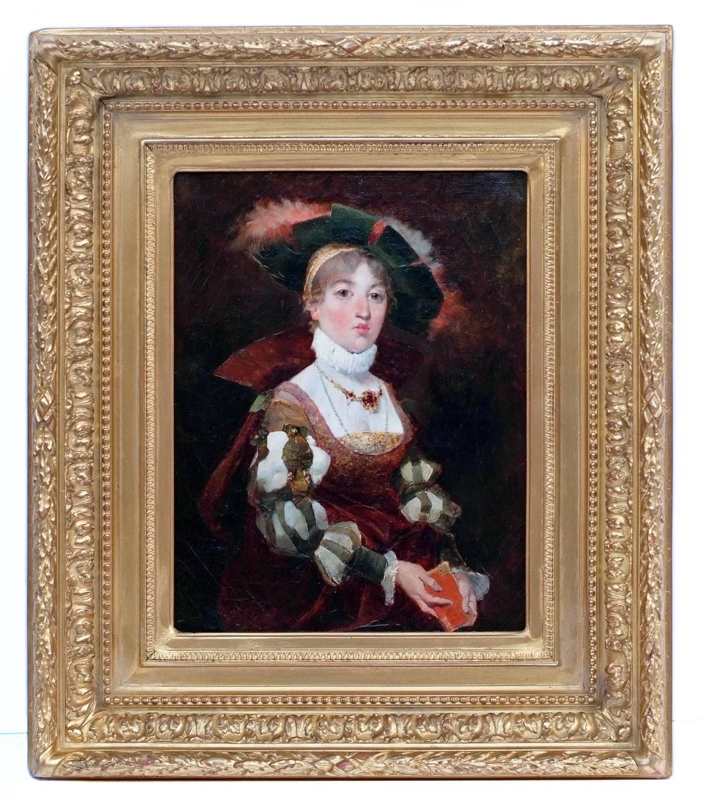 Jose Miralles Darmanin Portrait Painting - Painting 19th Century Portrait Renaissance  
