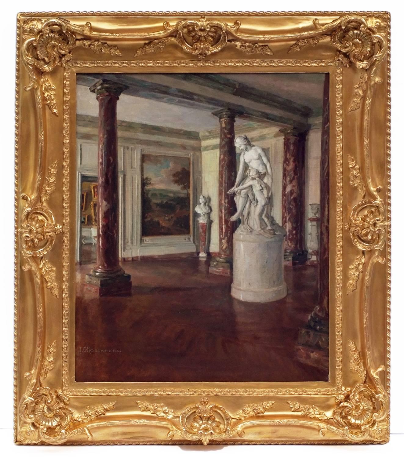 Jeanne C. Rosenberg Interior Painting - Painting early 20th Century Interior Versailles  