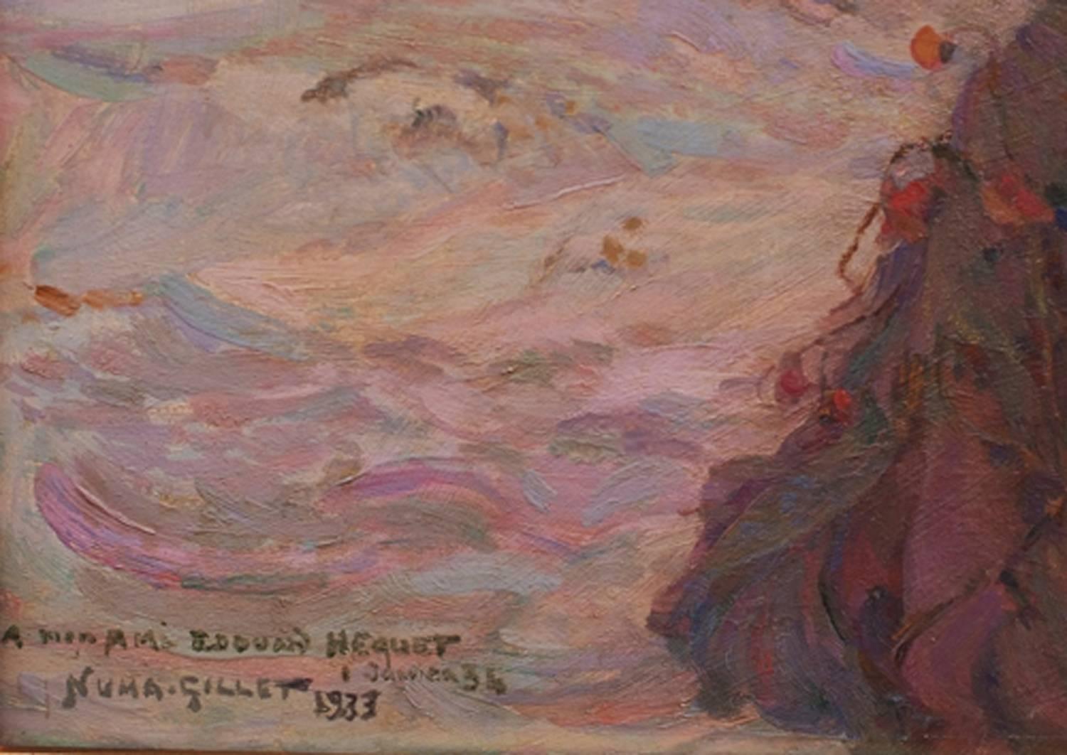 Pintura Siglo XX Simbolismo Esoterismo - Painting de Numa François Gillet