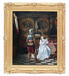 Painting 19th Century Interior and costumes Renaissance