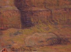 Painting 19th century old master rural daily life