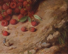 Albert DEVOS - Painting 19th century - Still life with fruits