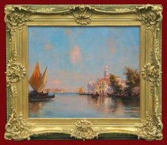 Allegre Raymond (1857-1933) - Painting of Venice, The Canal