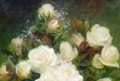 Achille CESBRON (1849-1915) - Peinture du 19ème siècle - Nature morte Fleurs