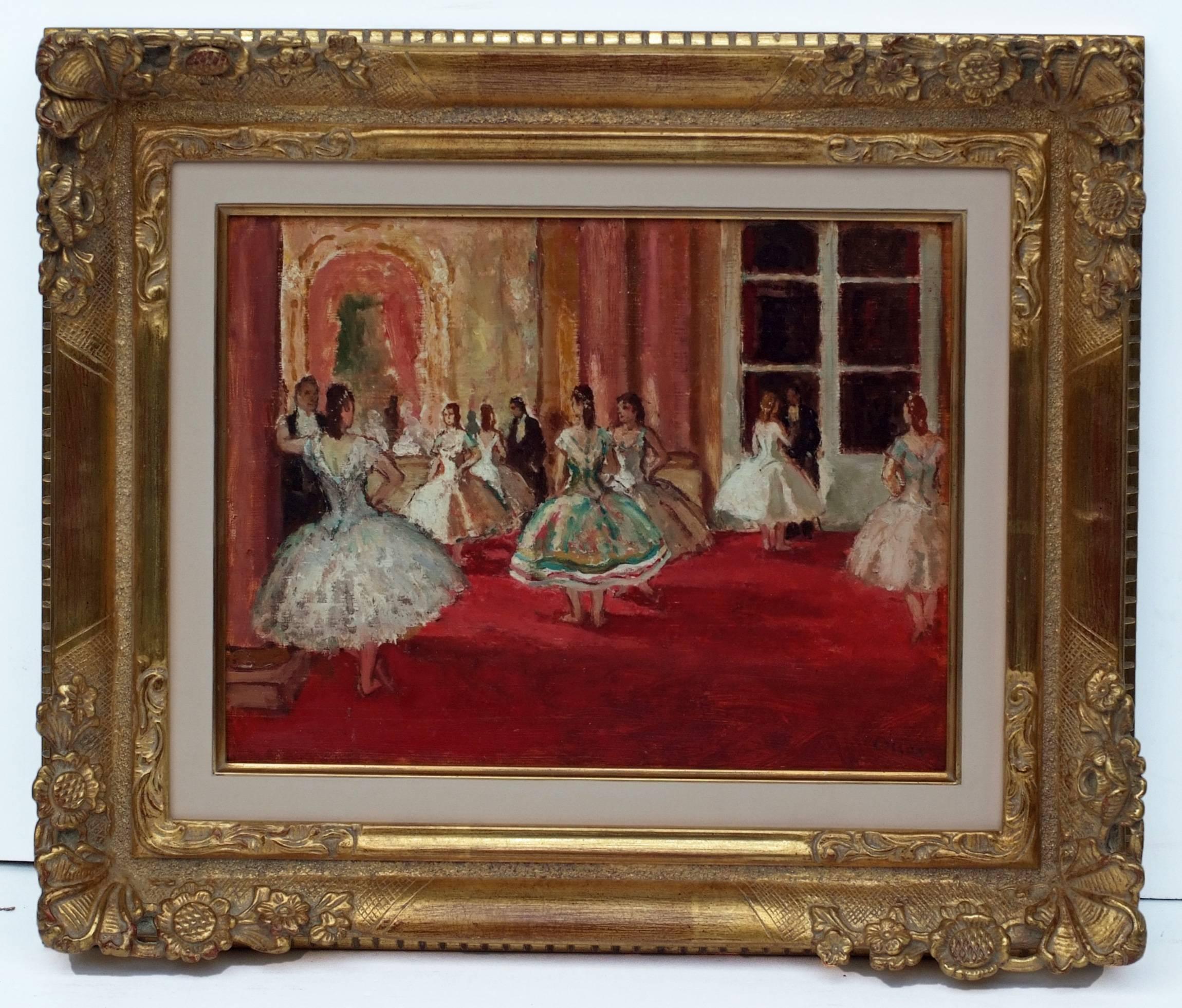 Marcel COSSON (1878-1956) 
Painting Post-impressionist Opera Ballerinas
Two Oils on card signed low
Golden Frames  (new)
Dim card : 27 X 35 cm (each)
Dim Frame : 43 X 51 cm (each)
For sale in pair

COSSON, Jean Louis Marcel (1878 –