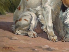 Jacques CARTIER - Painting Pointers Hunting Dogs