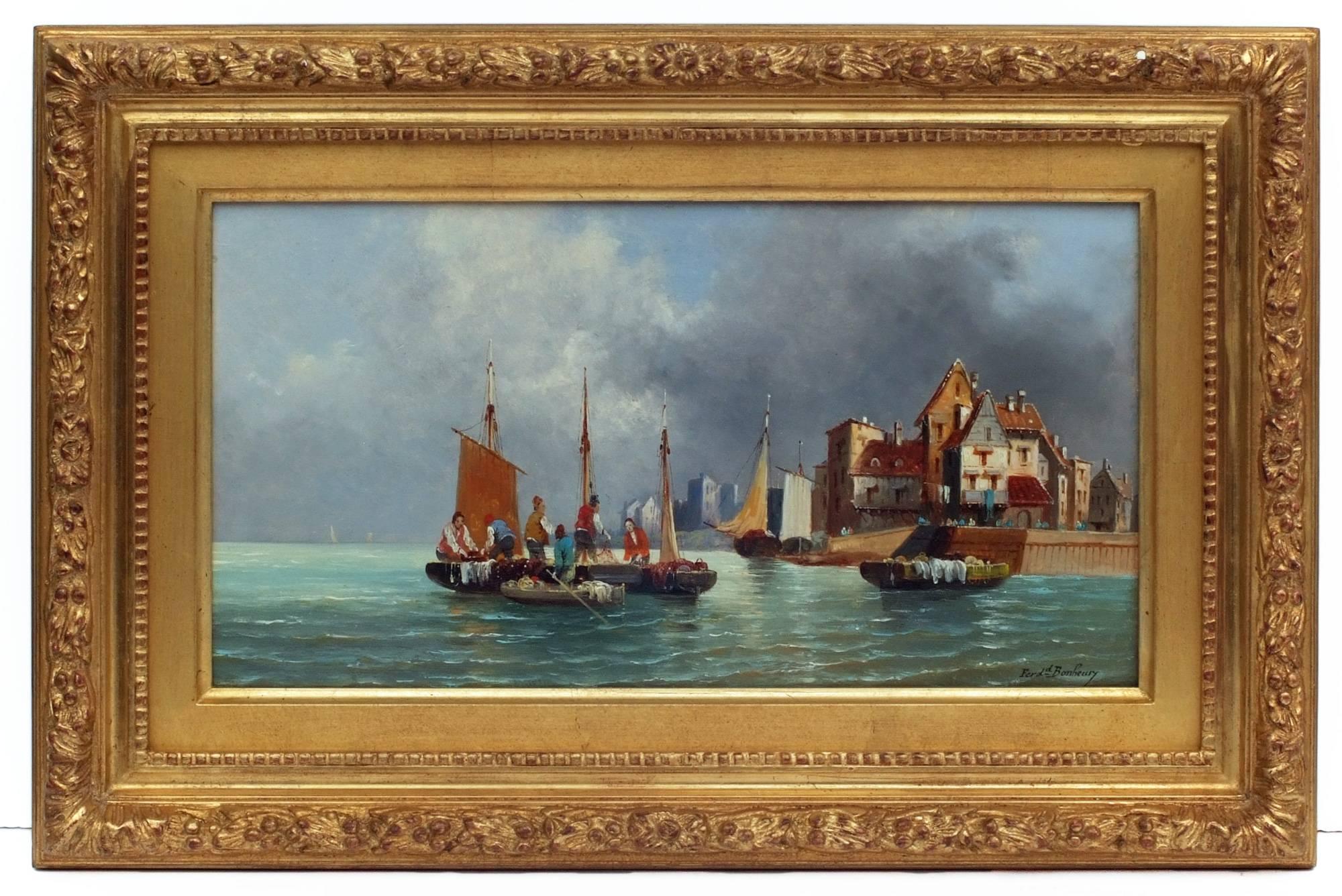Ferdinand Bonheur (1817-1887)
Lively Marines near the coast in pair
Two oils on wood panels
Only one is signed low right
Framed by Gault (Paris)
Dim wood (each) : 22 X 41 cm
Dim frame (each) : 36 X 55 cm

BONHEUR Ferdinand (1817 - 1887)
19th century