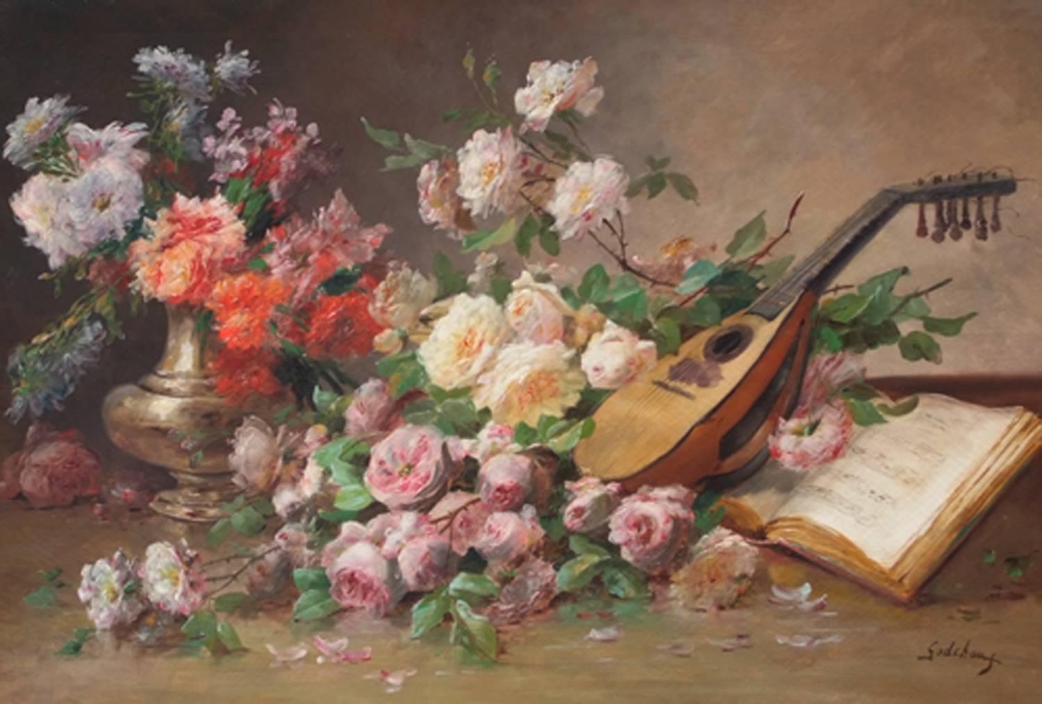 Tableaux 19ème siècle Fleurs Nature morte en vente 1