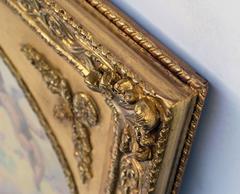 Painting 19th Century  Cherubs and Flowers