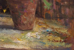 Manojo de peonías Pintura postimpresionista