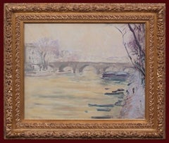 Quadro Postimpressionista, Ponte sulla Senna a Parigi