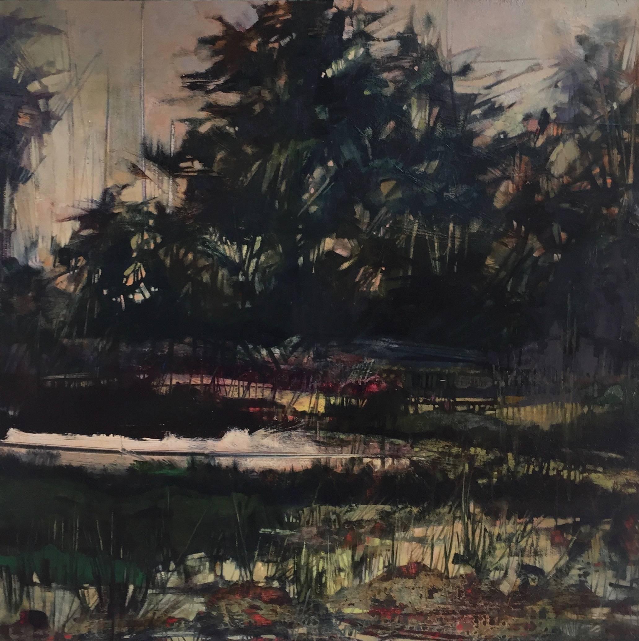 Kim Curtis Landscape Painting - Reconfigured: One