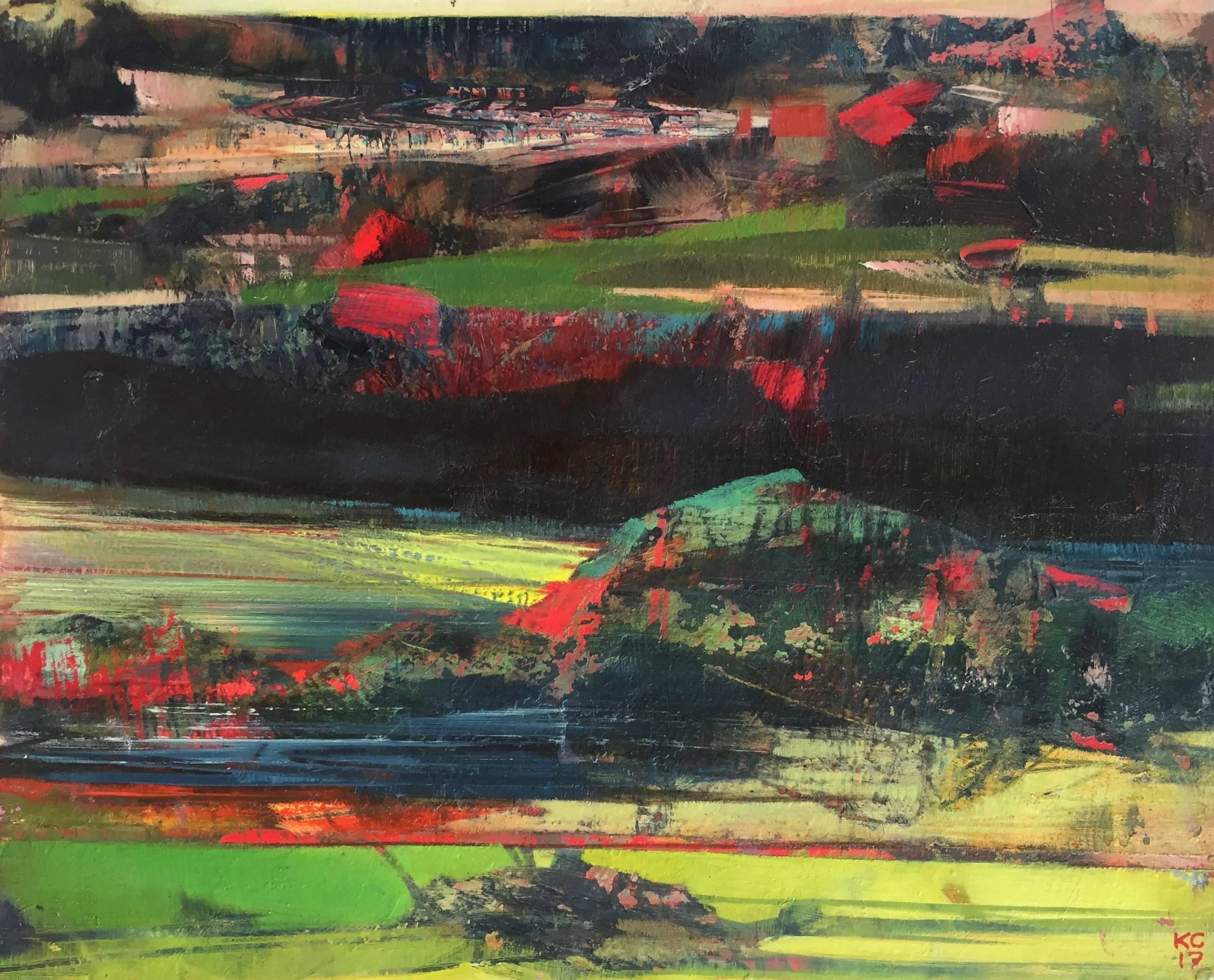 Kim Curtis Landscape Painting - Reconfigured Four 