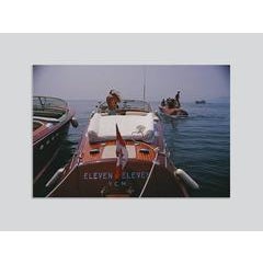 'Motorboats In Antibes' (Slim Aarons Chromaluxe Aluminium Print) 10
