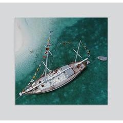'Charter Ketch' Exuma (Slim Aarons Chromaluxe Aluminium Print) 11