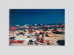'Beach At St Tropez' (Perspex face mounted Aluminium Dibond)