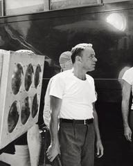 'Frank Sinatra On Set'  (Silver Gelatin Print)