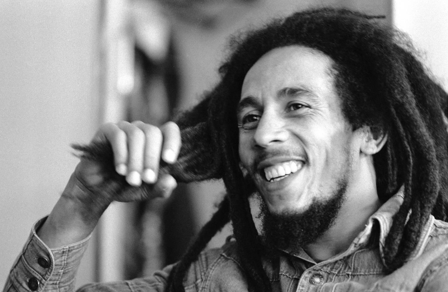 Bill Kennedy Black and White Photograph - 'Bob Marley' 1978 Silver Gelatin Print Limited Edition