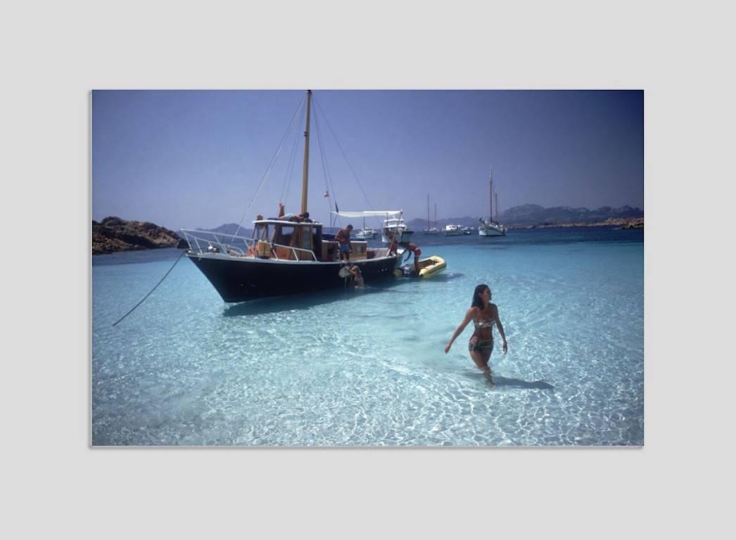 Slim Aarons Landscape Photograph - 'Yachting Trip' Sardinia (Chromaluxe Aluminium Print)