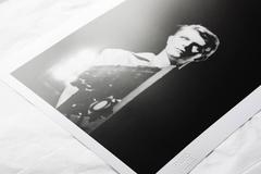 'Kurt Cobain Smoking a Cigarette' (Silver Gelatin Print)