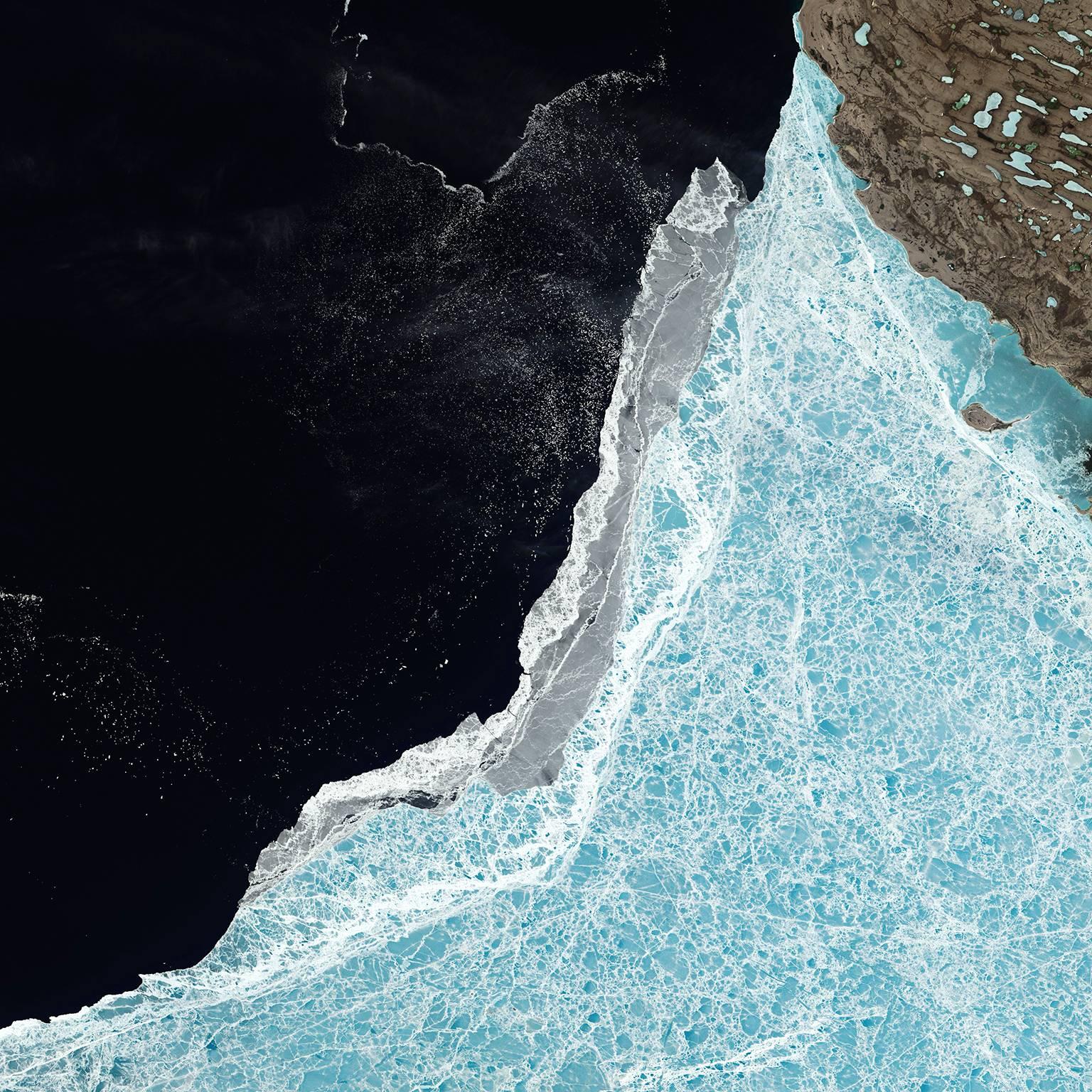 Unknown Landscape Photograph – „Ice, Rock & Sea“ Archivalischer Pigmentdruck 