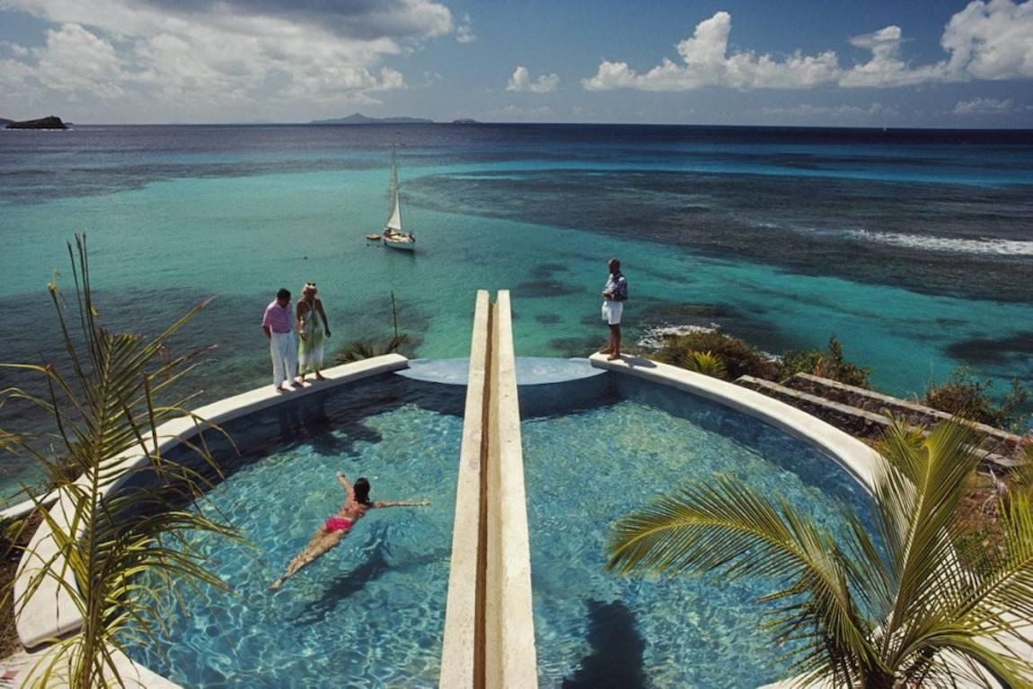 Landscape Photograph Slim Aarons - "Holiday In Mustique"  SLIM AARONS PRINT ESTATE PRINT