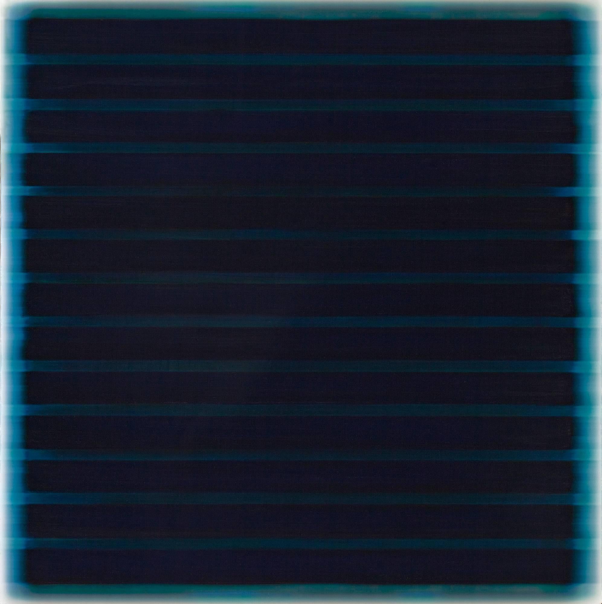 Tom Bolles Abstract Painting - 13 Bars in Blue