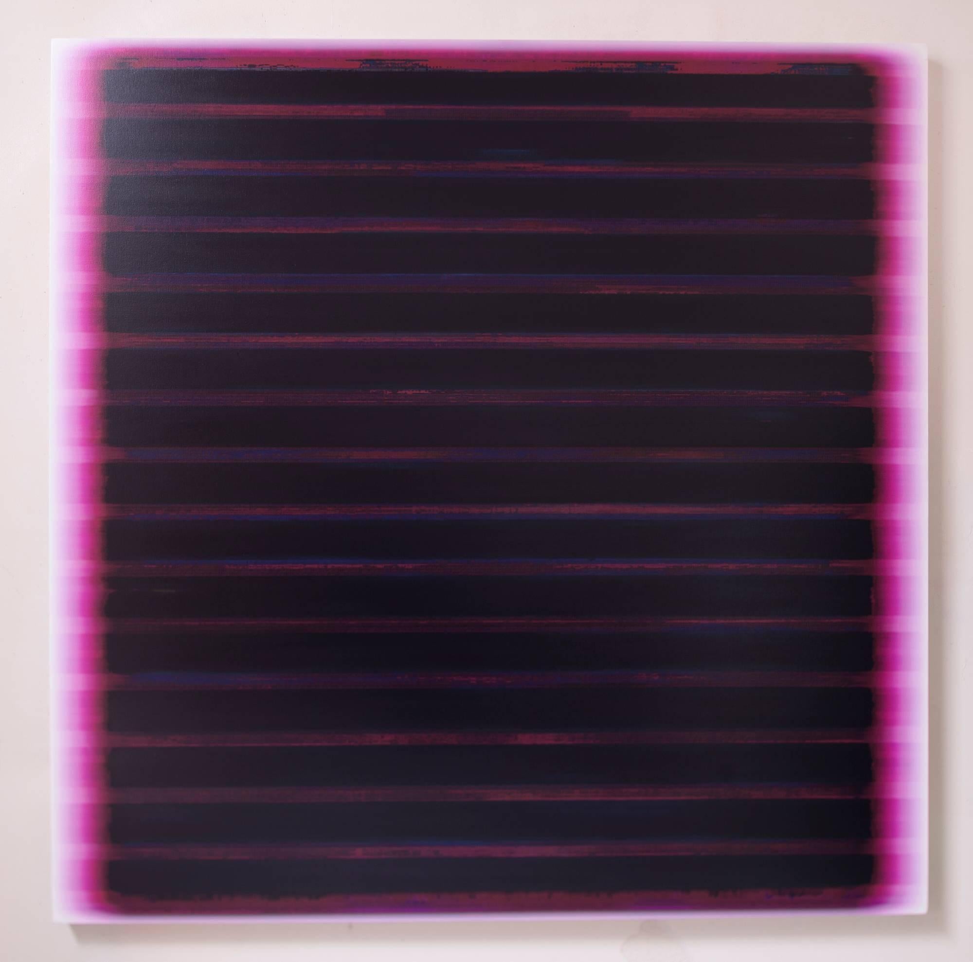 Tom Bolles Abstract Painting - 15 Bars in Magenta
