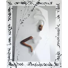 Black Girl Melting in Origami Head Piece (Mixed Media on canvas) 3