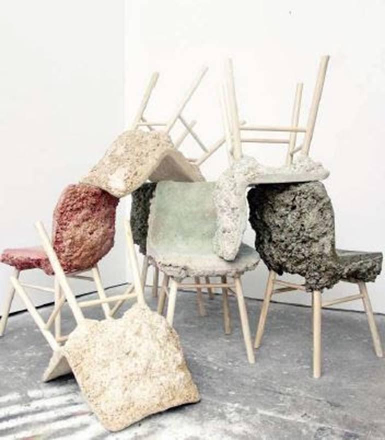Chairs  - Mixed Media Art by Marjan Van Aubel