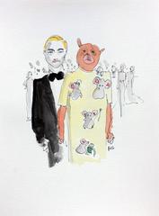 'Leonardo di Caprio (in Armani) and the Bear (in Dolce & Gabbana)"