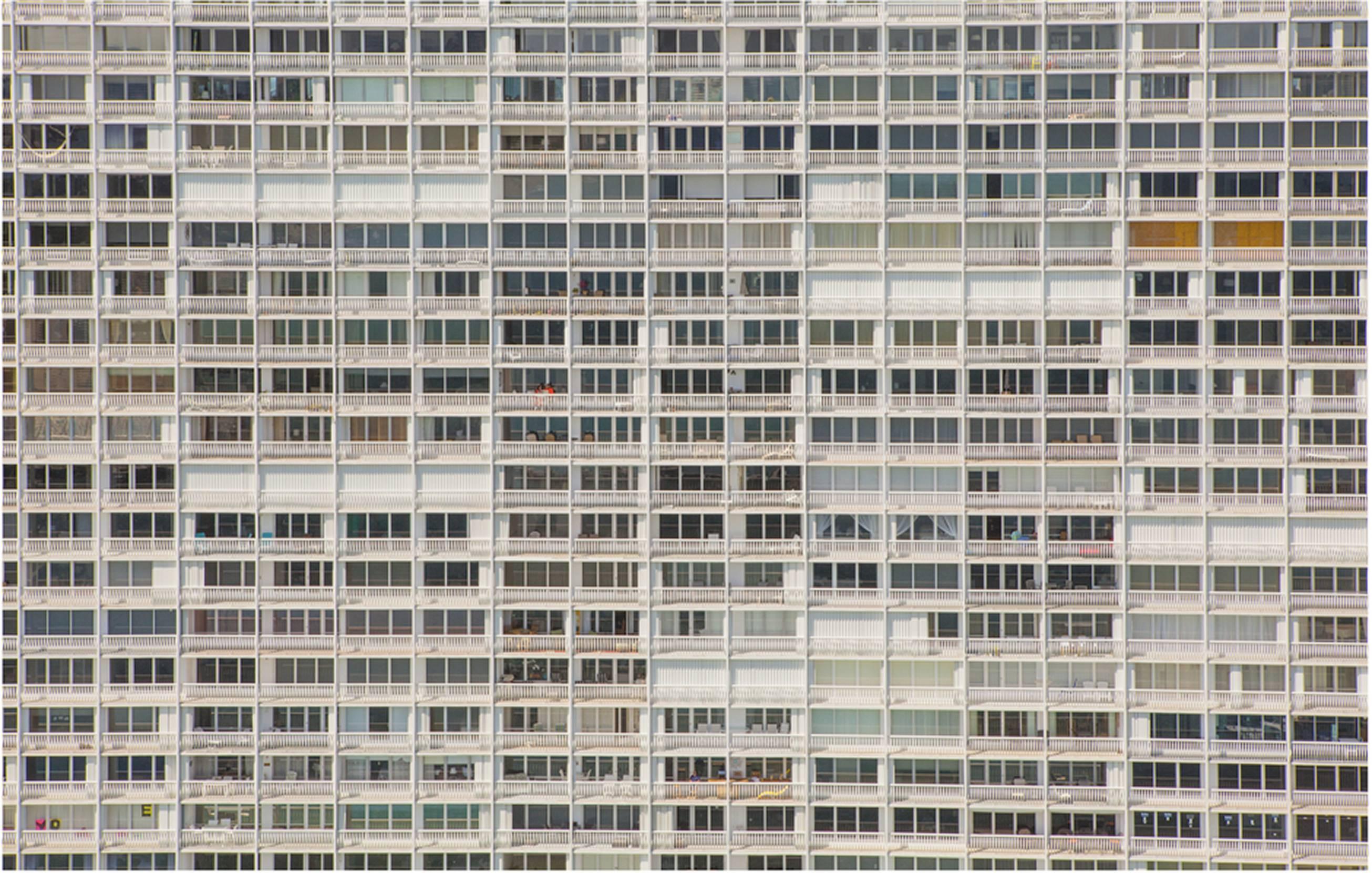 Balconies. Areal Architecture limited edition color photograph