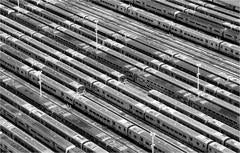 Subway Cars (Aerial Photography) 3