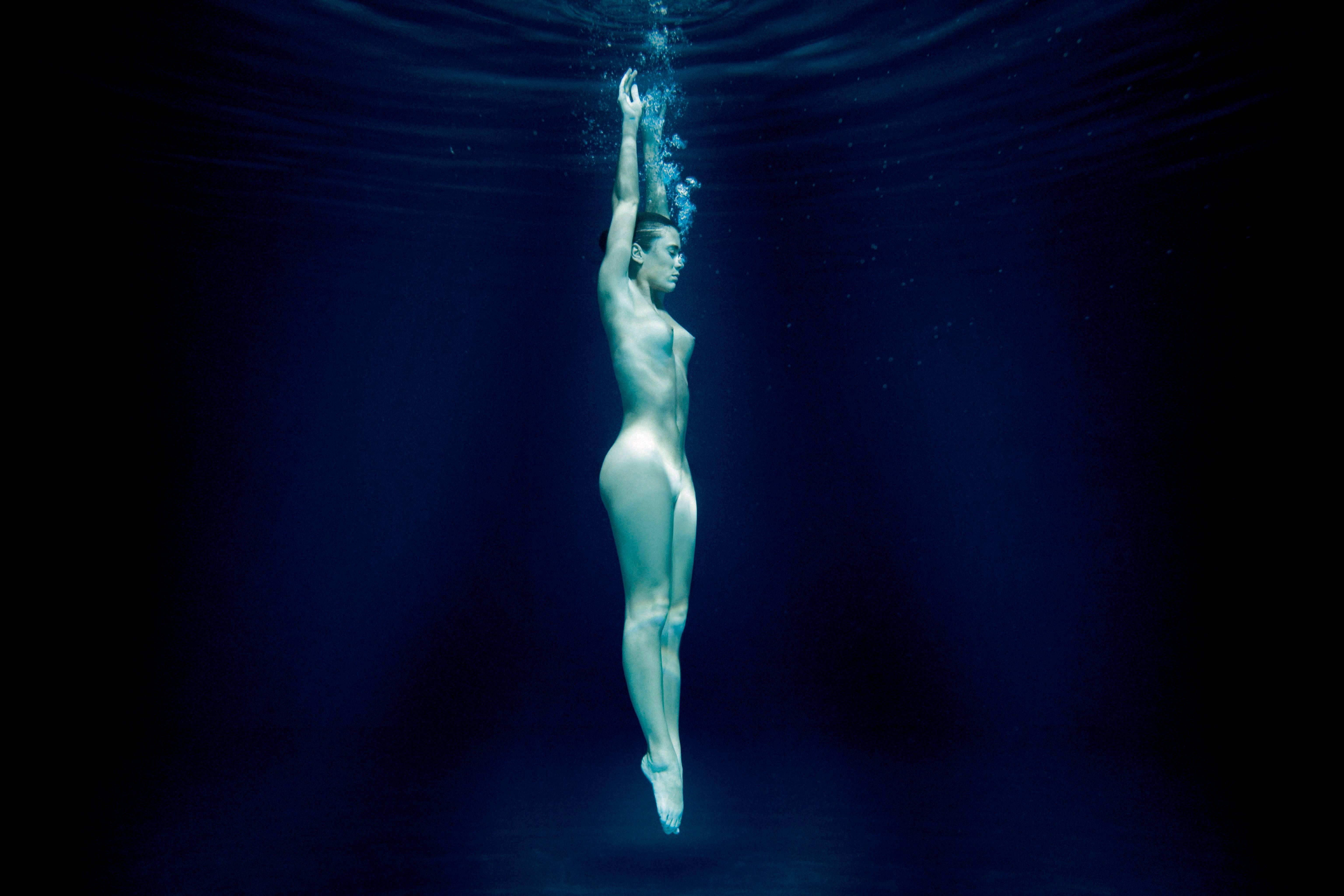 Mauricio Velez Color Photograph - Half Angels Half Demons #4, Underwater nude color photograph 