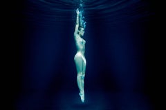 Half Angels Half Demons #4, Underwater nude color photograph 