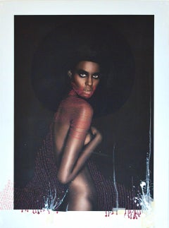 "BS Staring 1", 2009 This of one of a kind intervened artworks produced in 2009