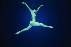 Half Angels Half Demons #8, Underwater nude limited edition color photograph