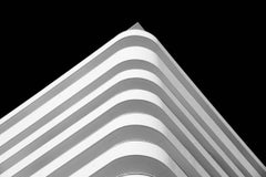 Miami Stripes, Architectural landscape Black and White Photograph